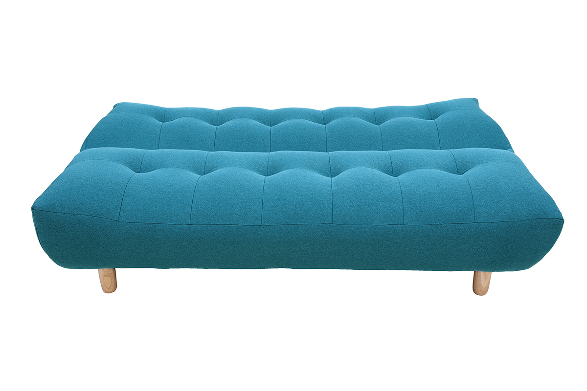 Divano convertibile design scandinavo blu anatra YUMI