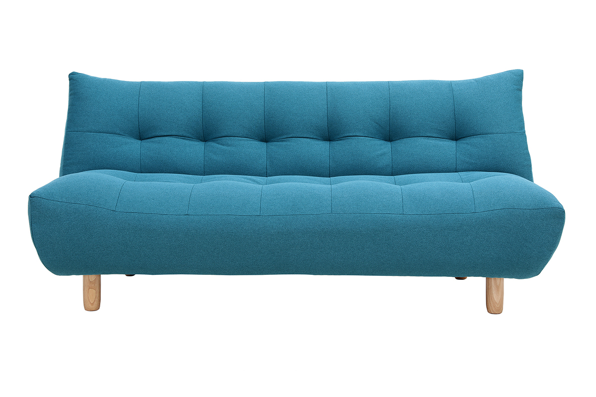 Divano convertibile design scandinavo blu anatra YUMI