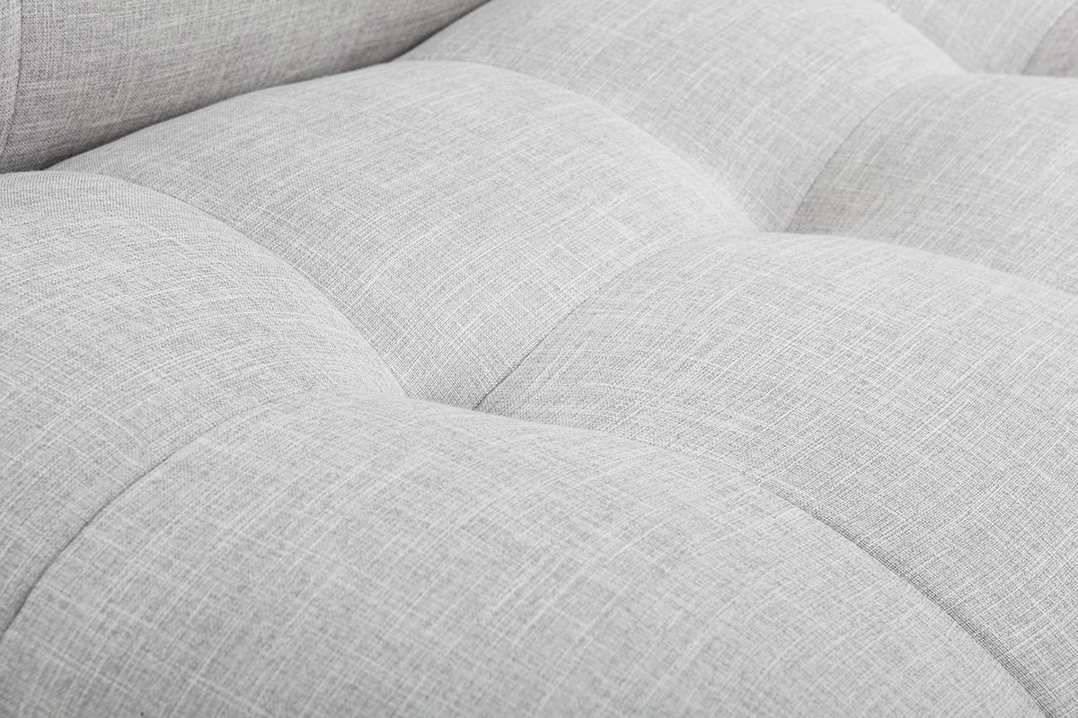Divano convertibile design scandinavo grigio e quercia YUMI