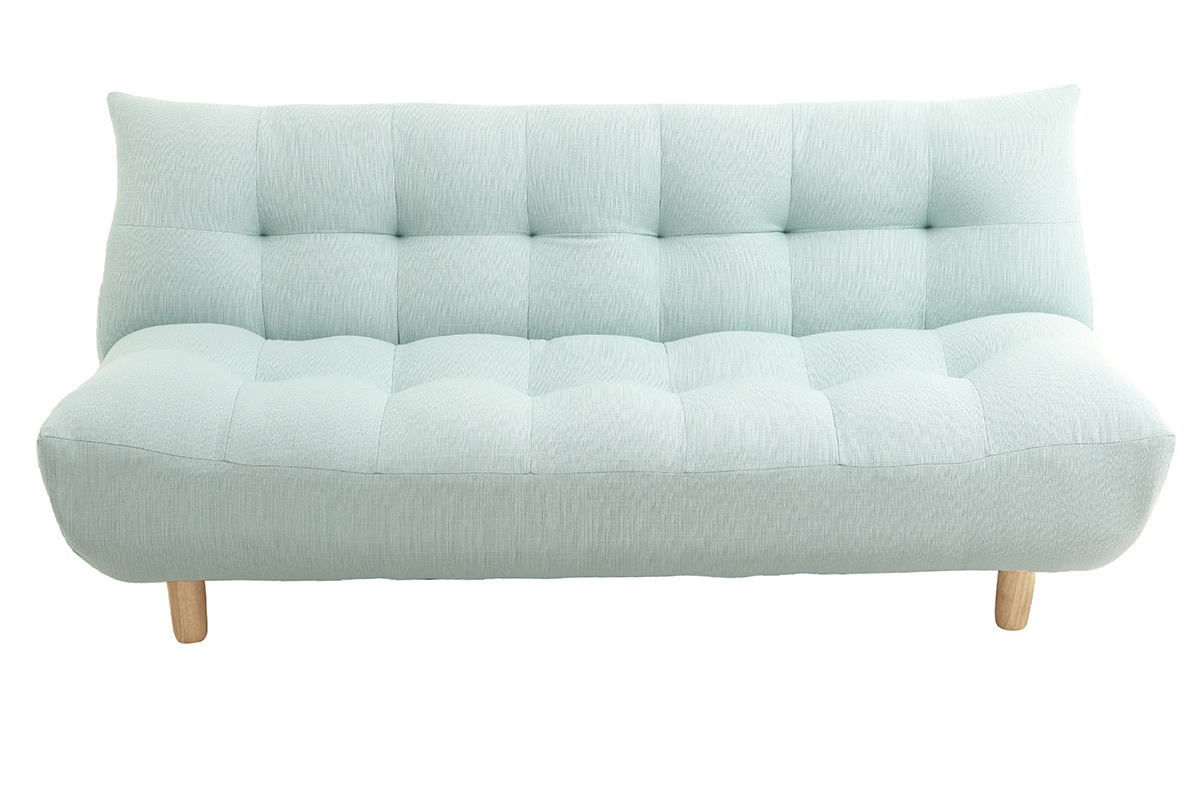 Divano convertibile design scandinavo verde acqua YUMI