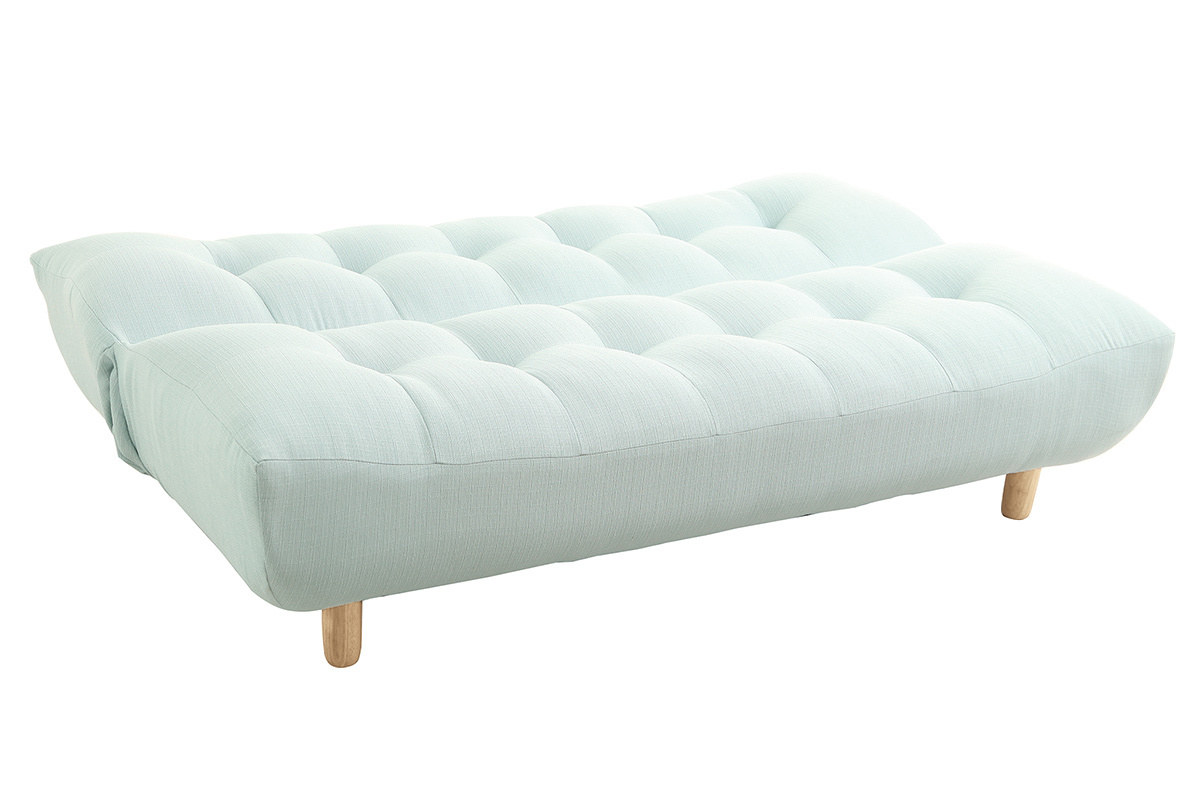 Divano convertibile design scandinavo verde acqua YUMI