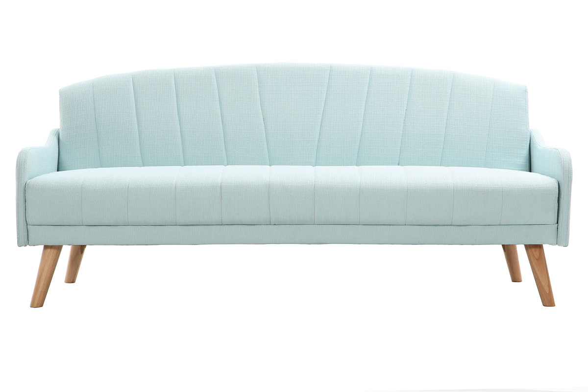 Divano convertibile vintage 3 posti verde acqua ARYA