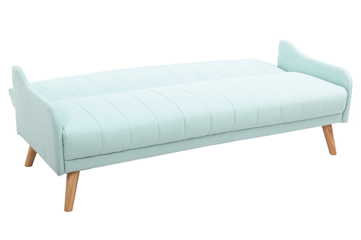 Divano convertibile vintage 3 posti verde acqua ARYA
