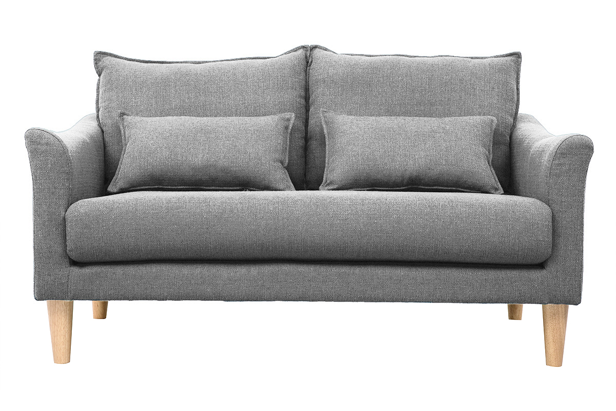 Divano design 2 posti Grigio KATE
