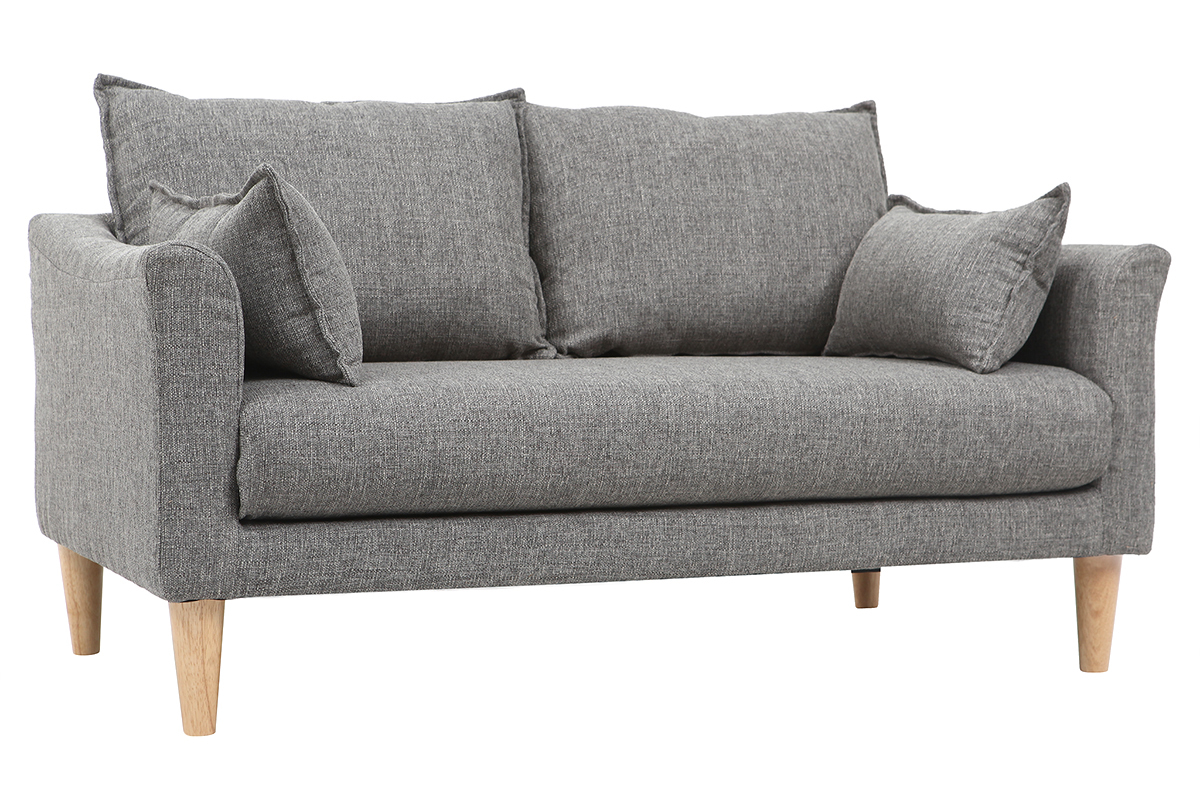 Divano design 2 posti Grigio KATE