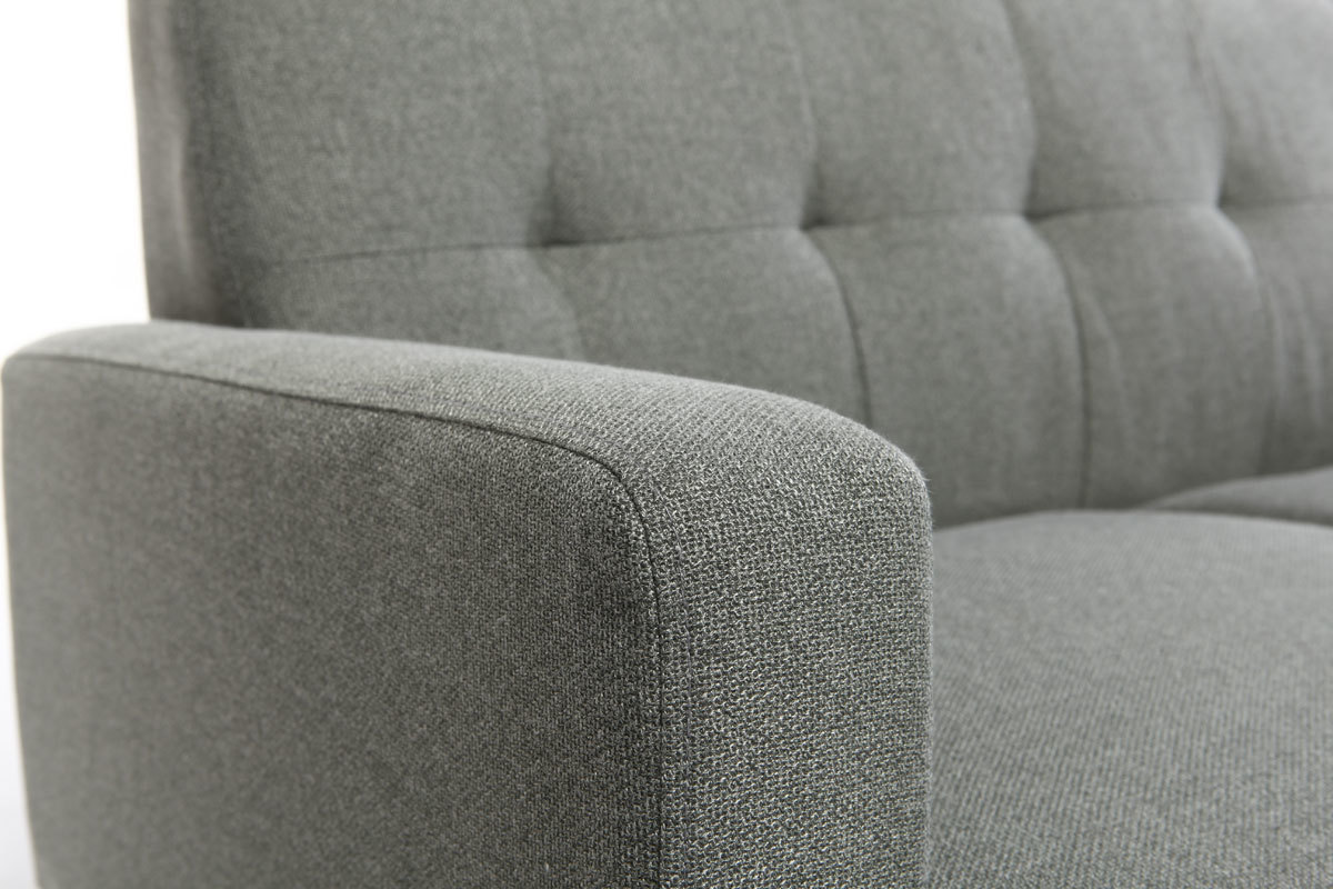 Divano design 2 posti grigio MOON