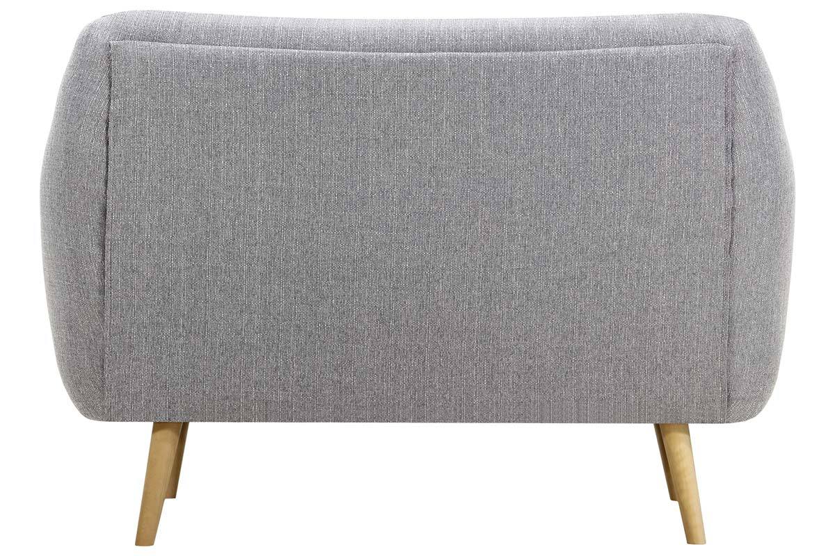 Divano design 2 posti grigio perla OLAF