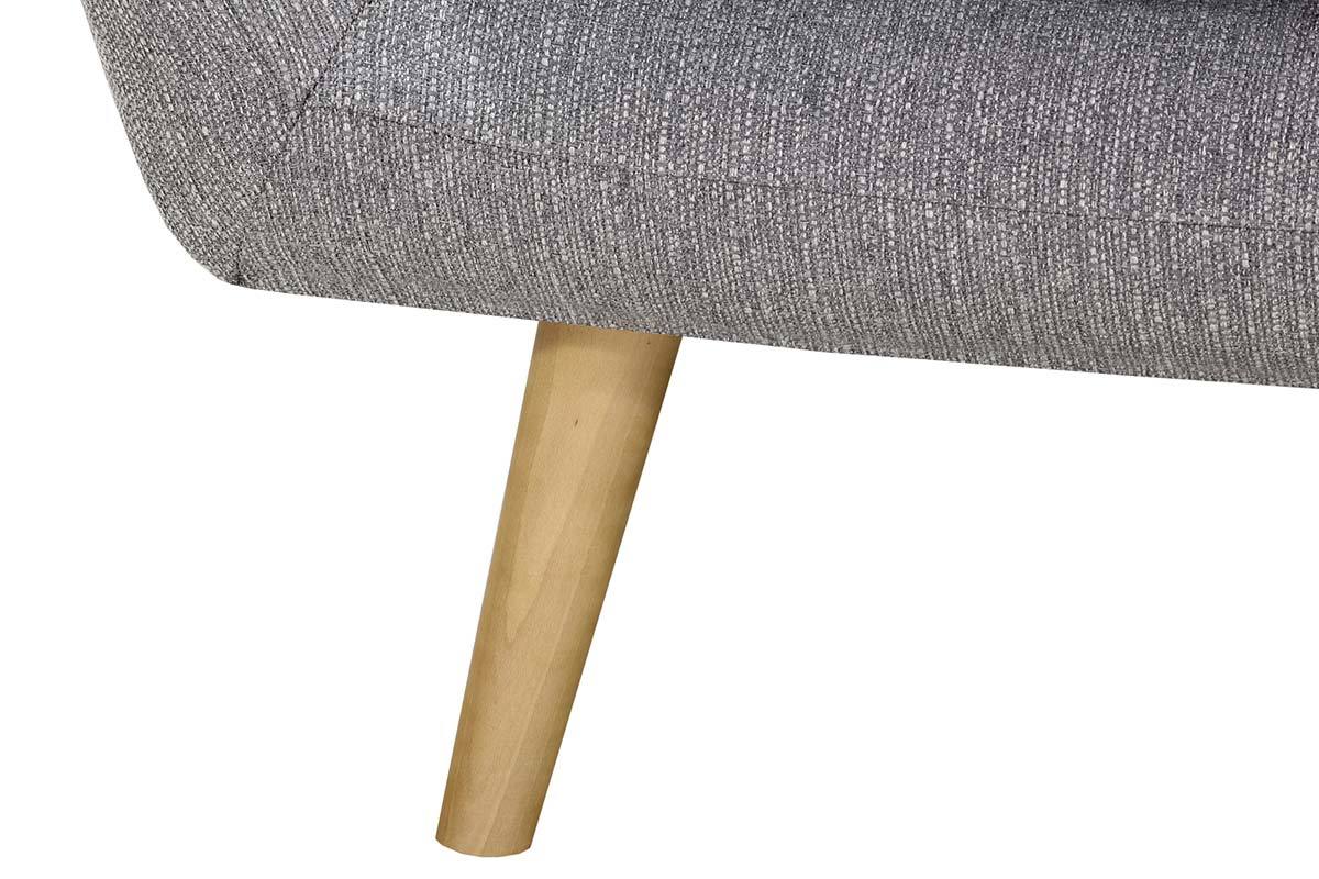 Divano design 2 posti grigio perla OLAF