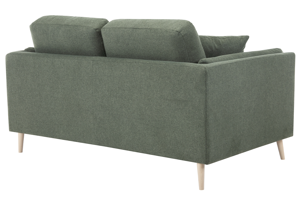 Divano design 2 posti in tessuto verde kaki VOGUE