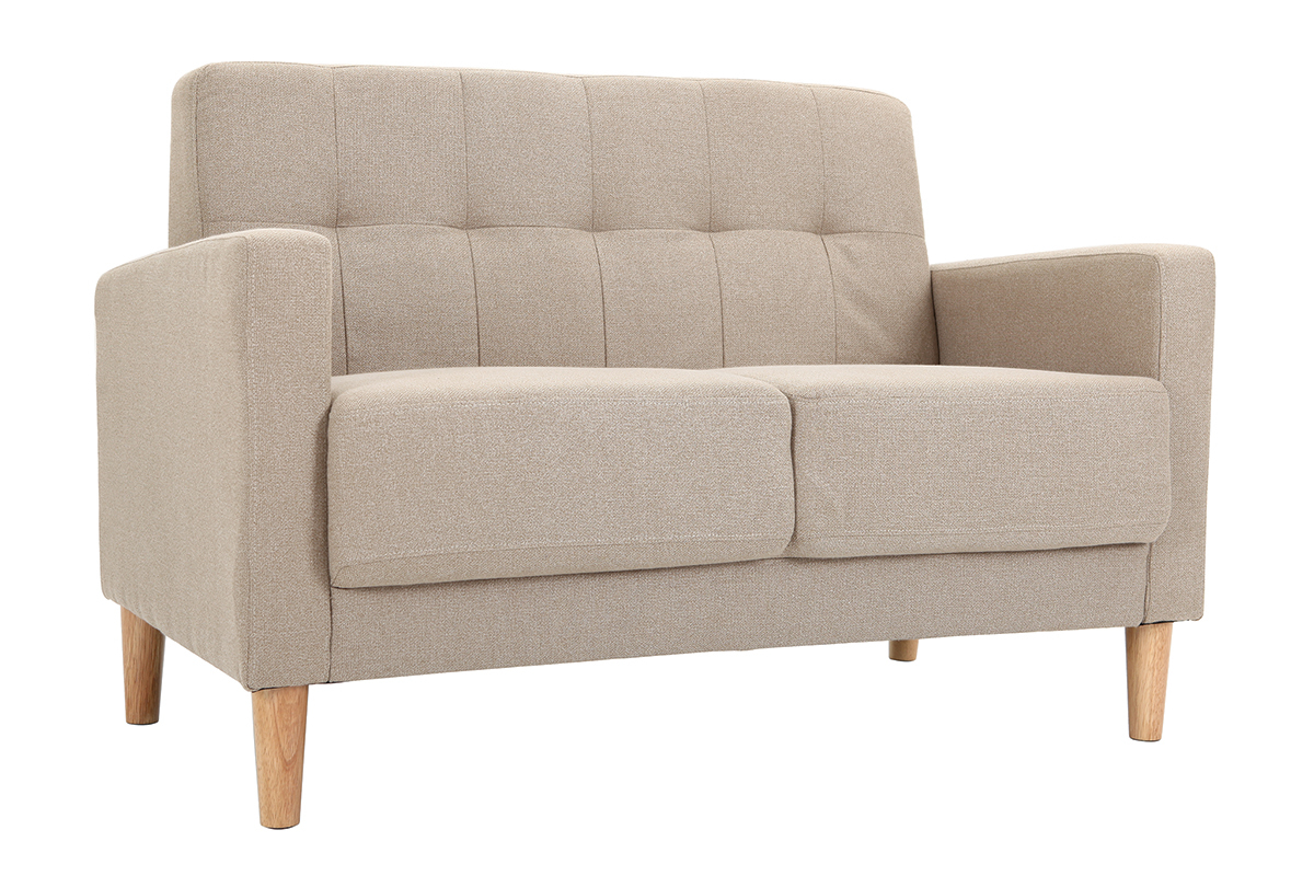 Divano design 2 posti naturale MOON