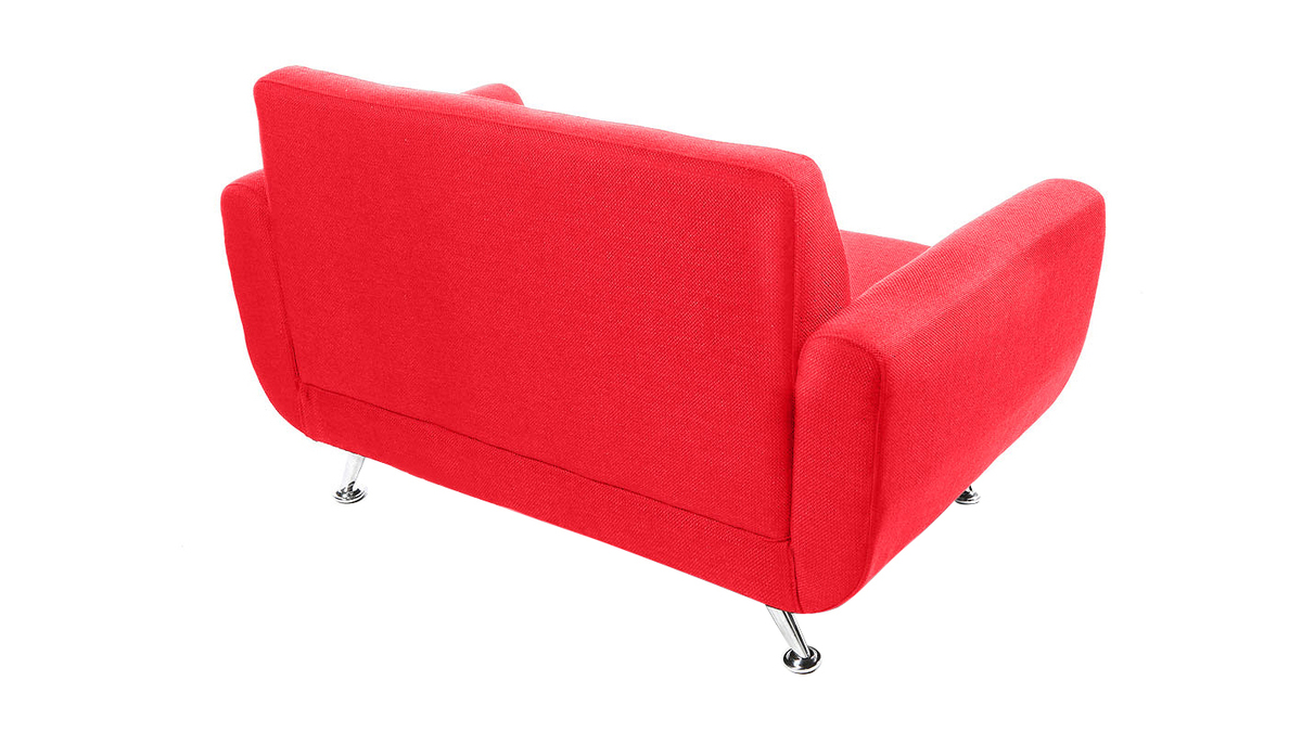 Divano design 2 posti rosso PURE