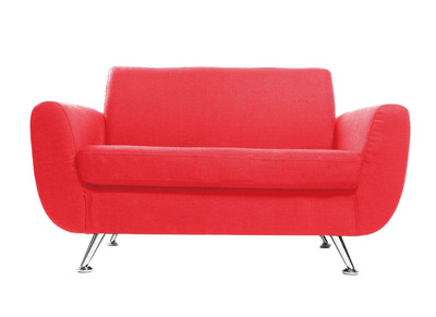 Divano design 2 posti rosso PURE - Divano design 2 posti rosso PURE