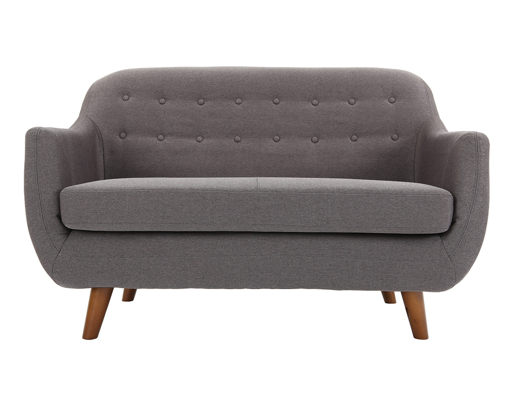Divano Design 2 Posti Sfoderabile Grigio Antracite Ynok Miliboo