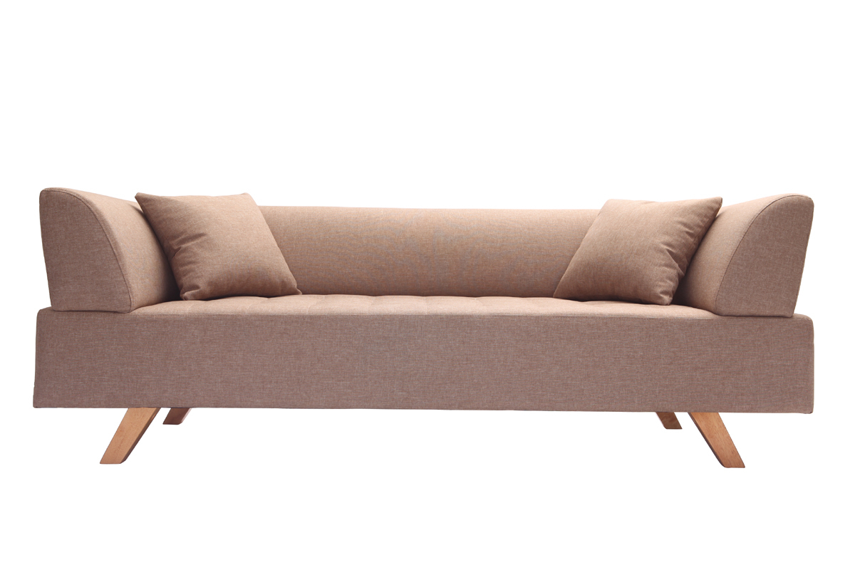 Divano design 3 posti beige ARTIC