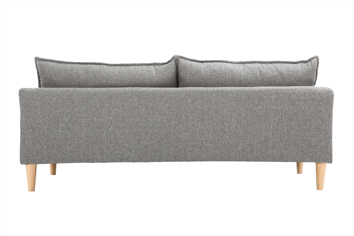 Divano design 3 posti grigio KATE