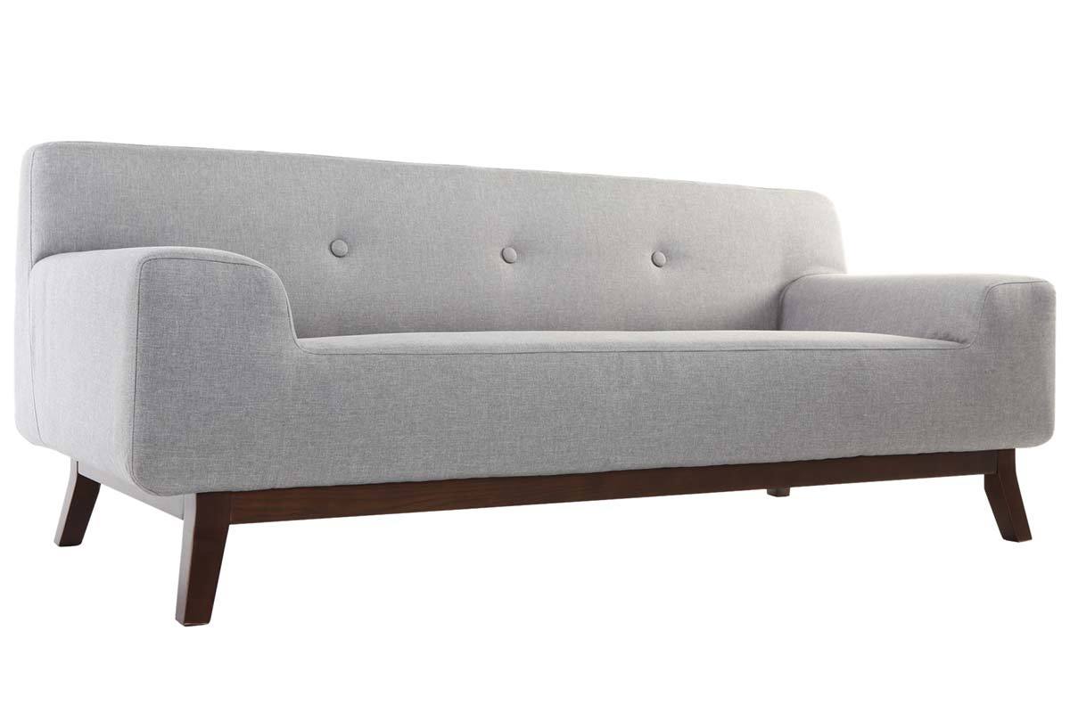 Divano design 3 posti grigio VILA