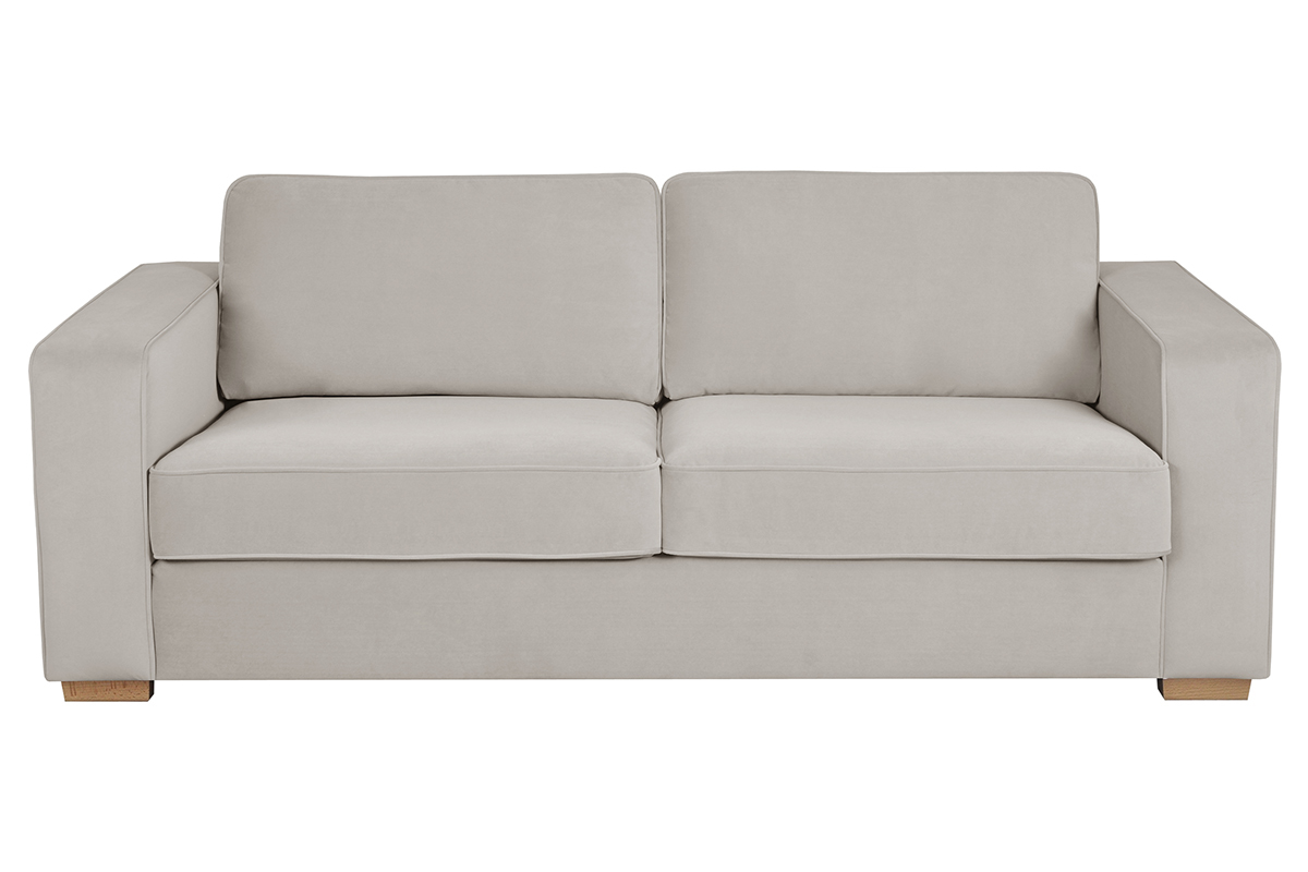 Divano design 3 posti in velluto opaco grezzo GOTTA