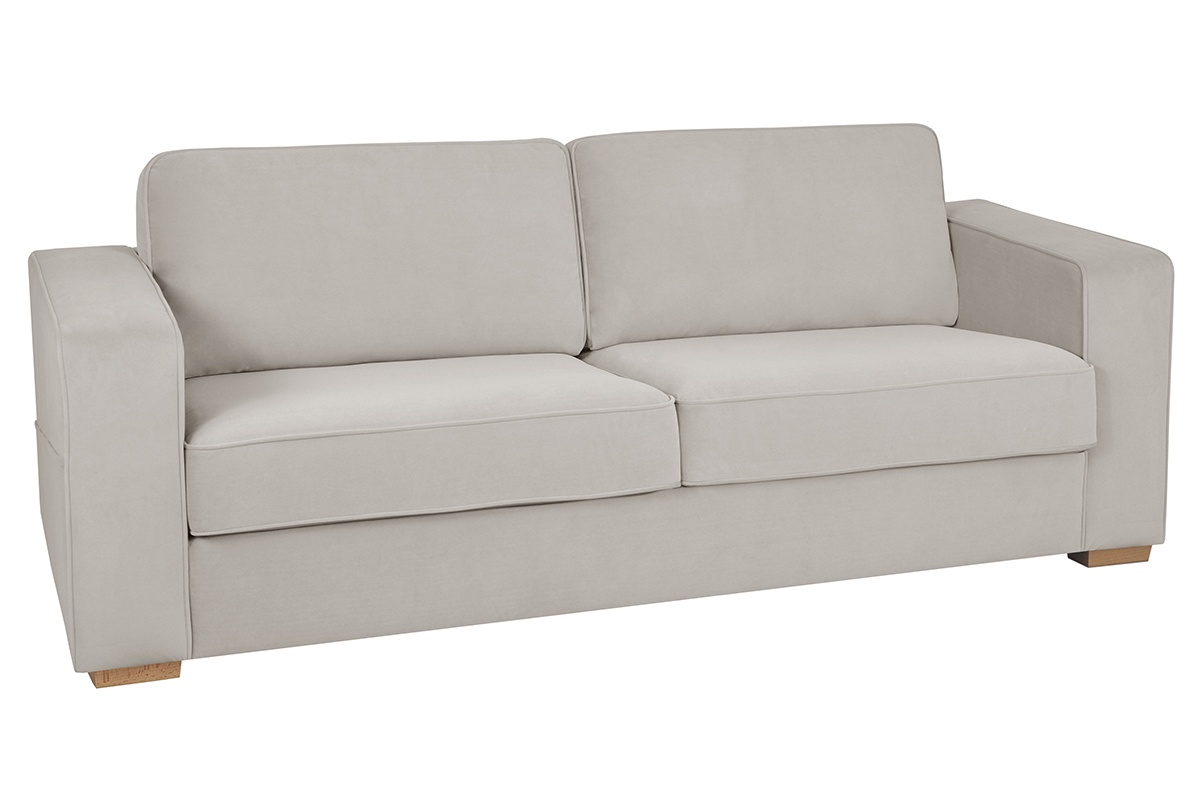 Divano design 3 posti in velluto opaco grezzo GOTTA