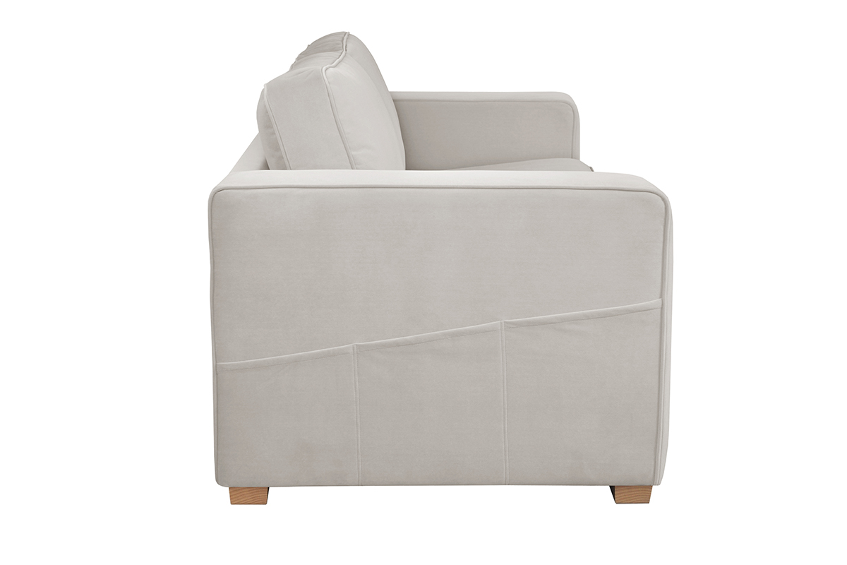 Divano design 3 posti in velluto opaco grezzo GOTTA