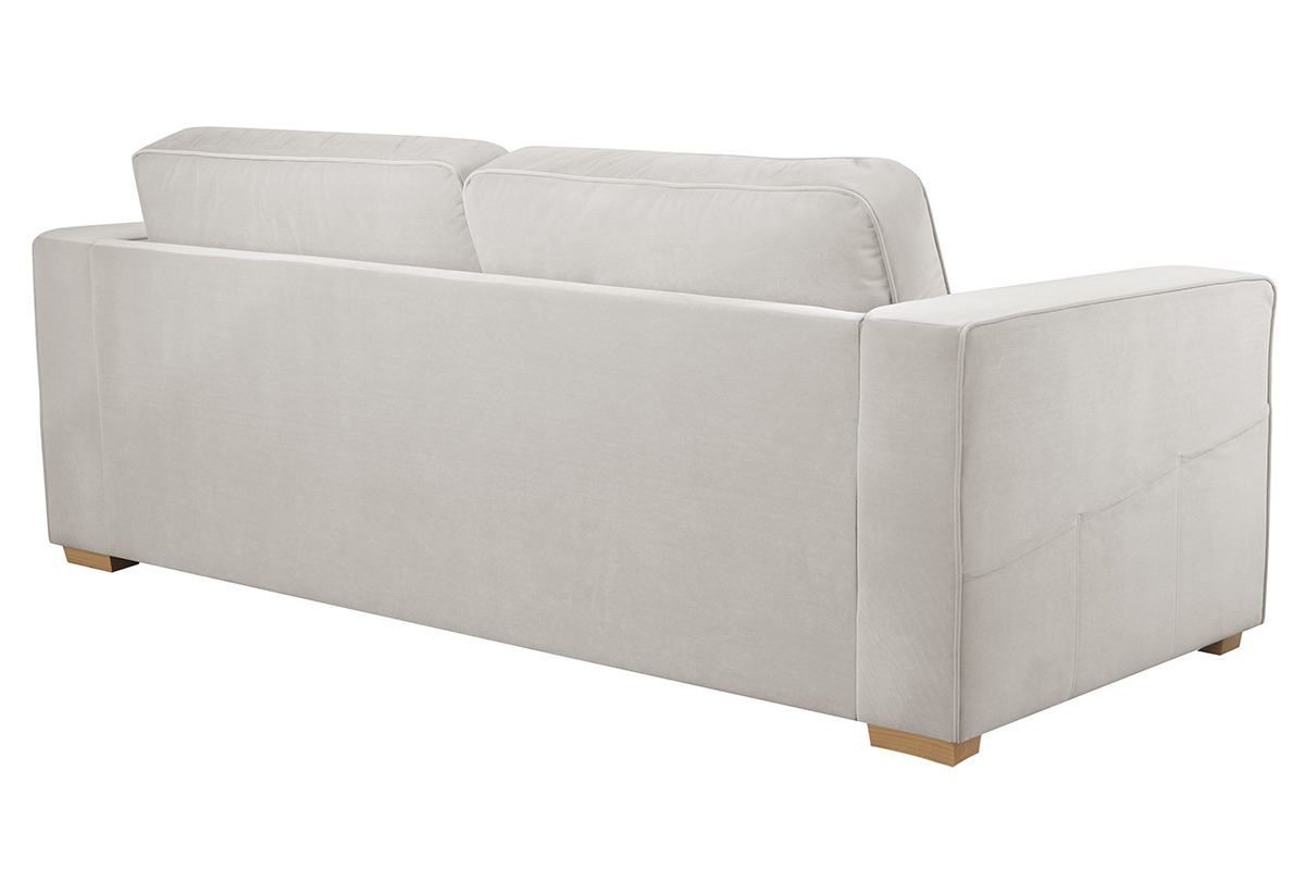 Divano design 3 posti in velluto opaco grezzo GOTTA