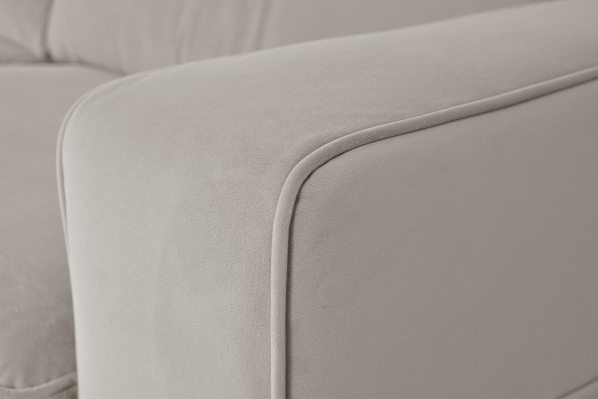 Divano design 3 posti in velluto opaco grezzo GOTTA