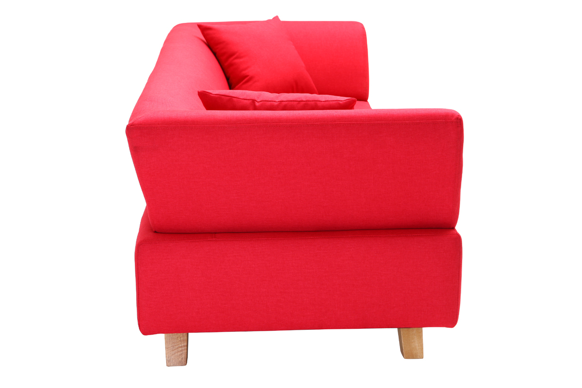 Divano design 3 posti rosso ARTIC