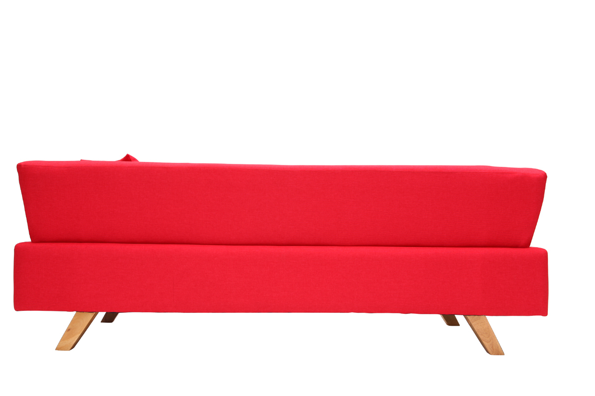 Divano design 3 posti rosso ARTIC