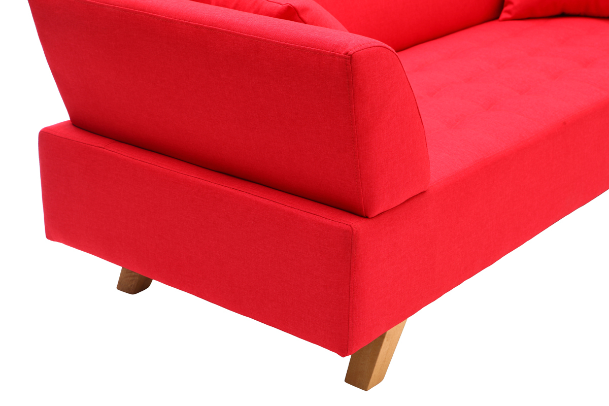 Divano design 3 posti rosso ARTIC