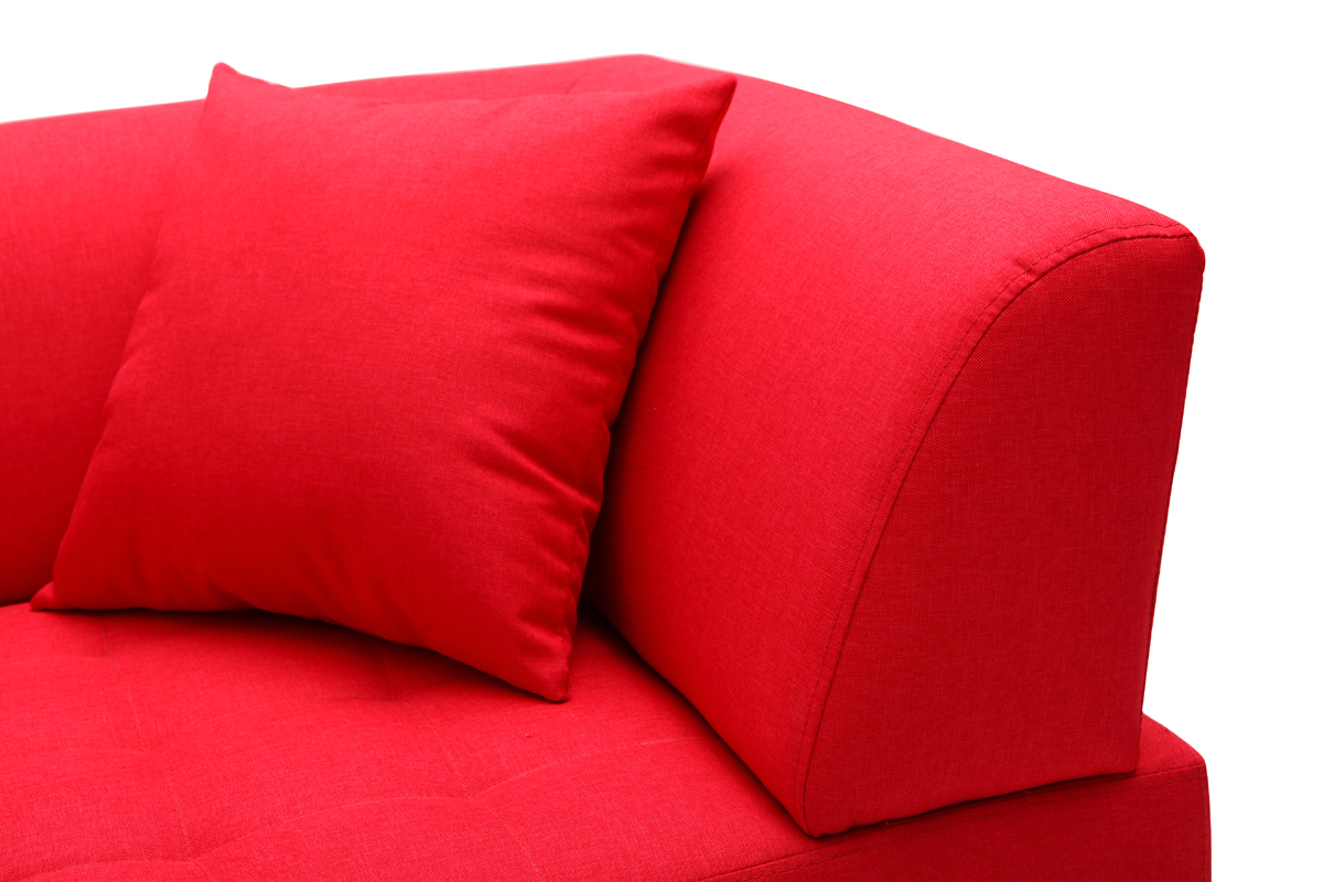 Divano design 3 posti rosso ARTIC