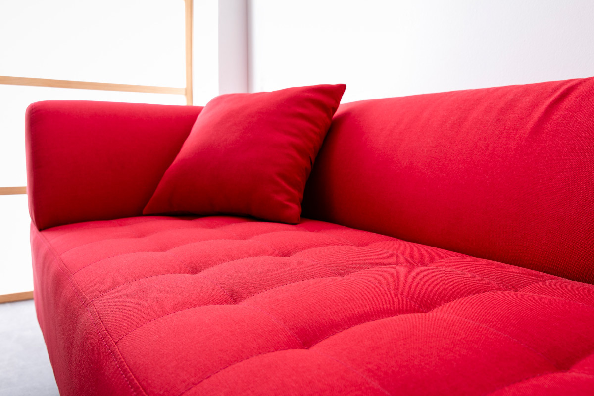 Divano design 3 posti rosso ARTIC