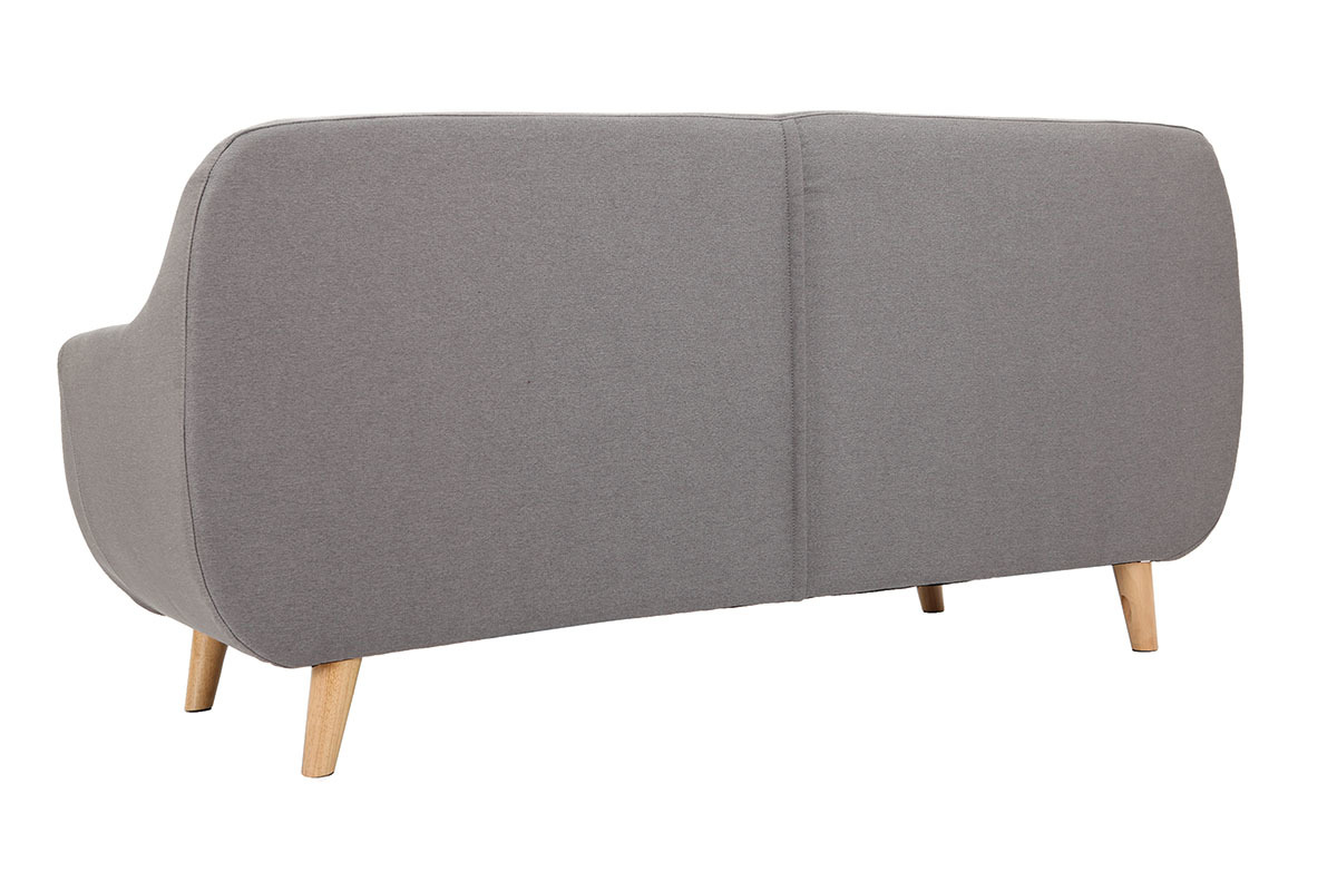 Divano design 3 posti sfoderabile grigio YNOK