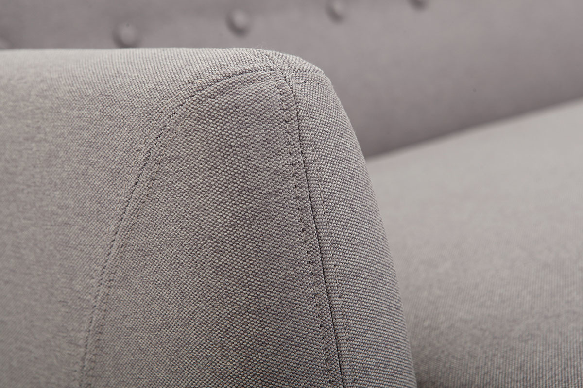 Divano design 3 posti sfoderabile grigio YNOK