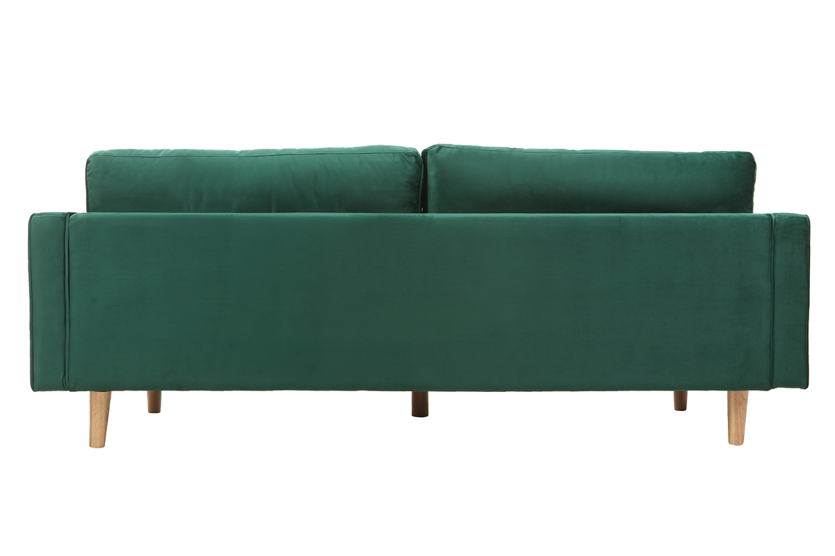 Divano design a 3-4 posti in velluto Midnight verde IMPERIAL