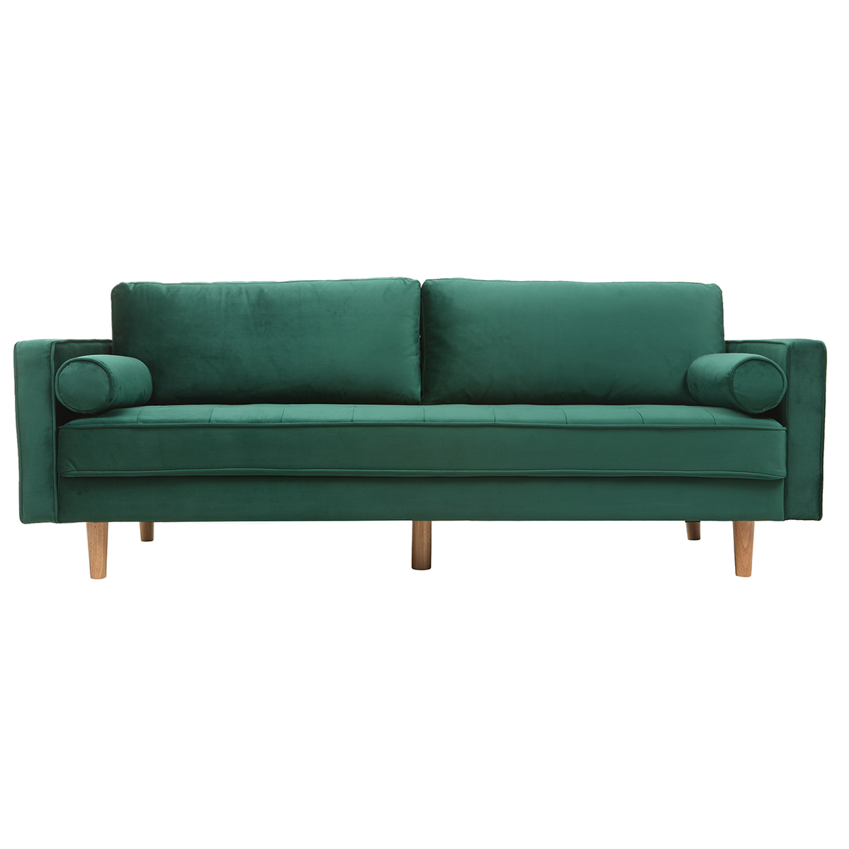 Divano design a 3-4 posti in velluto Midnight verde IMPERIAL