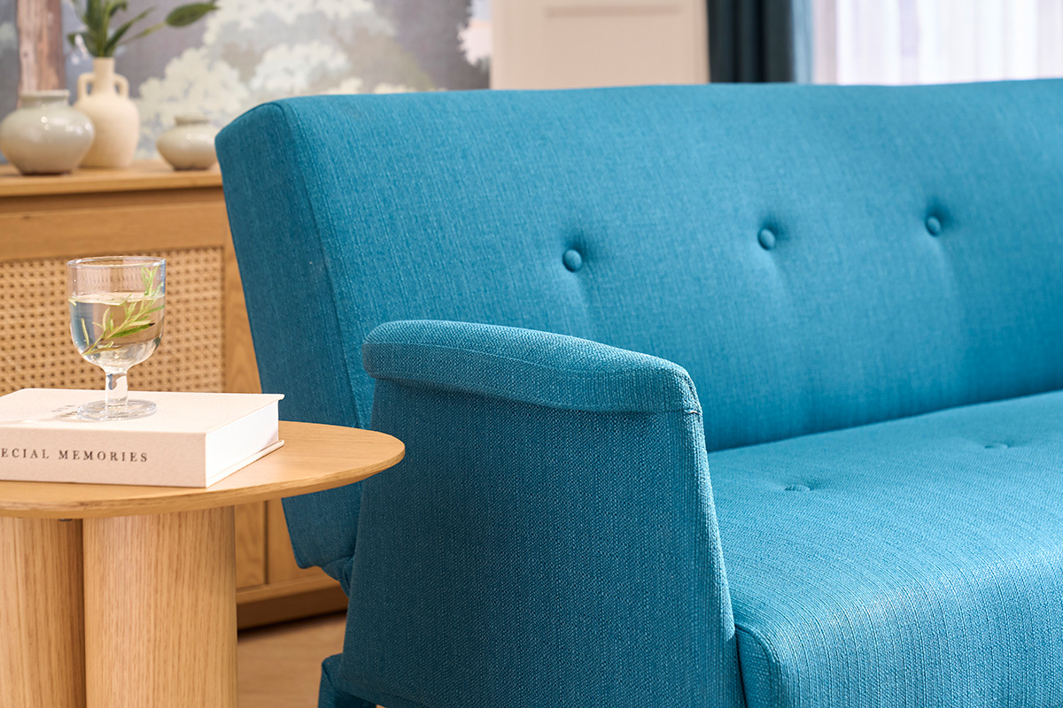 Divano design convertibile blu OSCAR