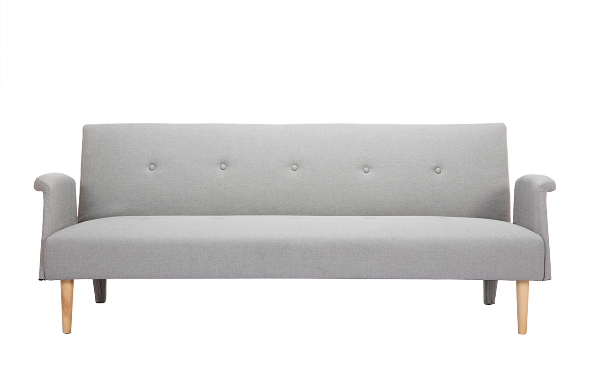 Divano design convertibile grigio chiaro OSCAR