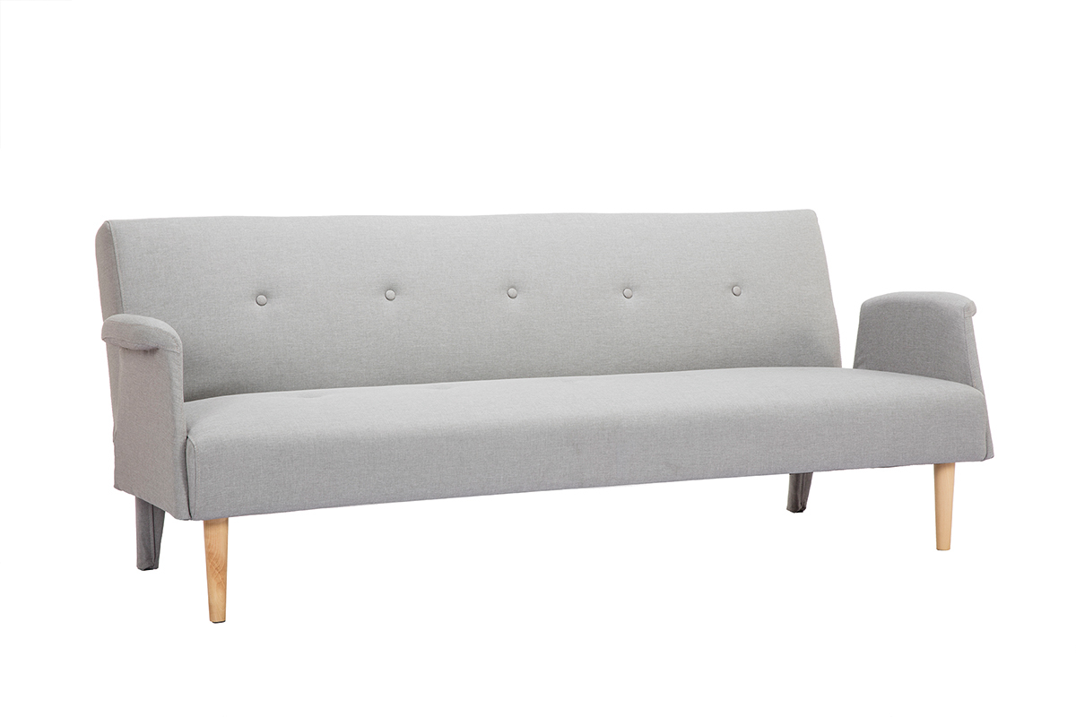 Divano design convertibile grigio chiaro OSCAR