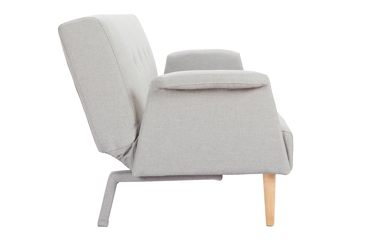 Divano design convertibile grigio chiaro OSCAR