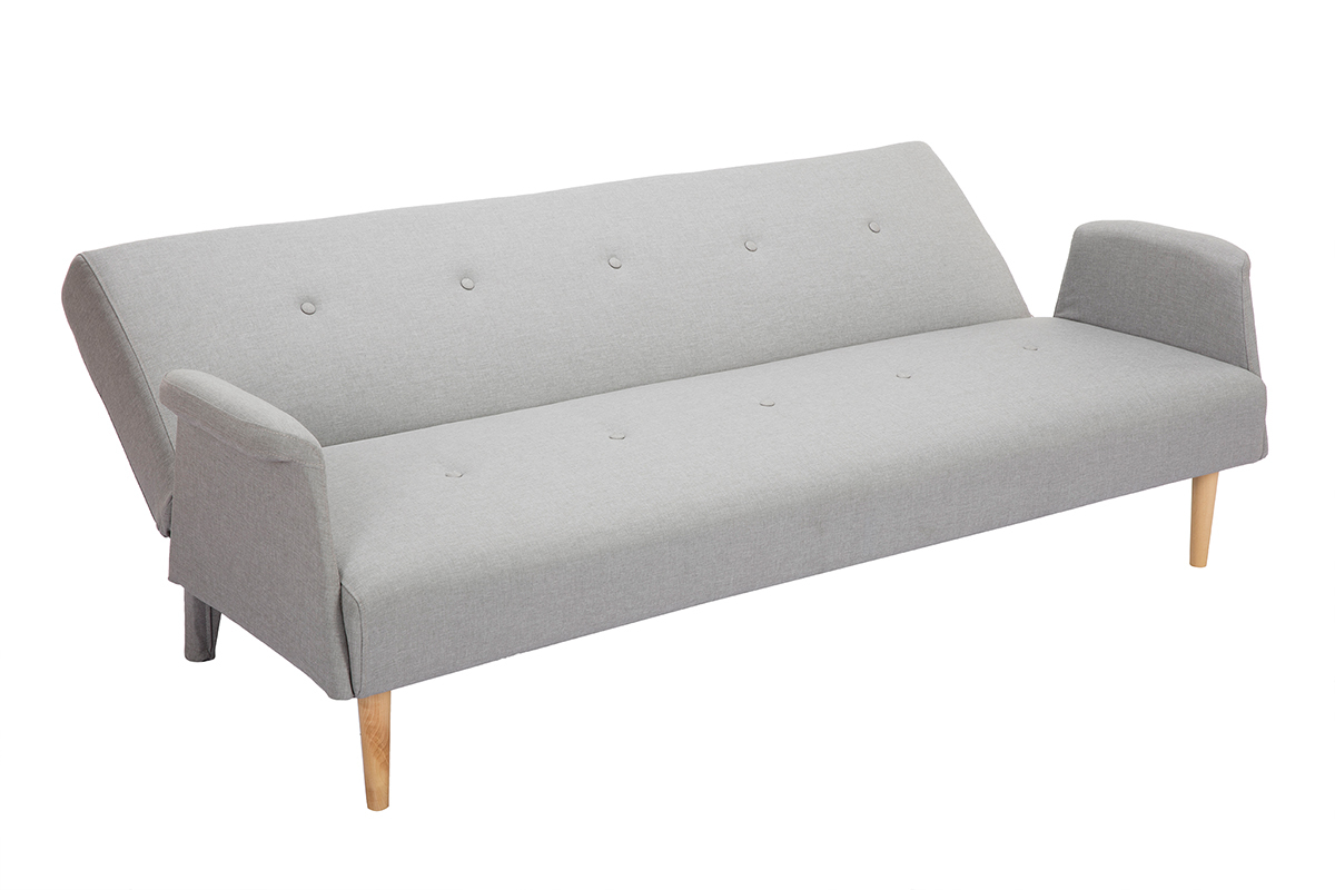 Divano design convertibile grigio chiaro OSCAR