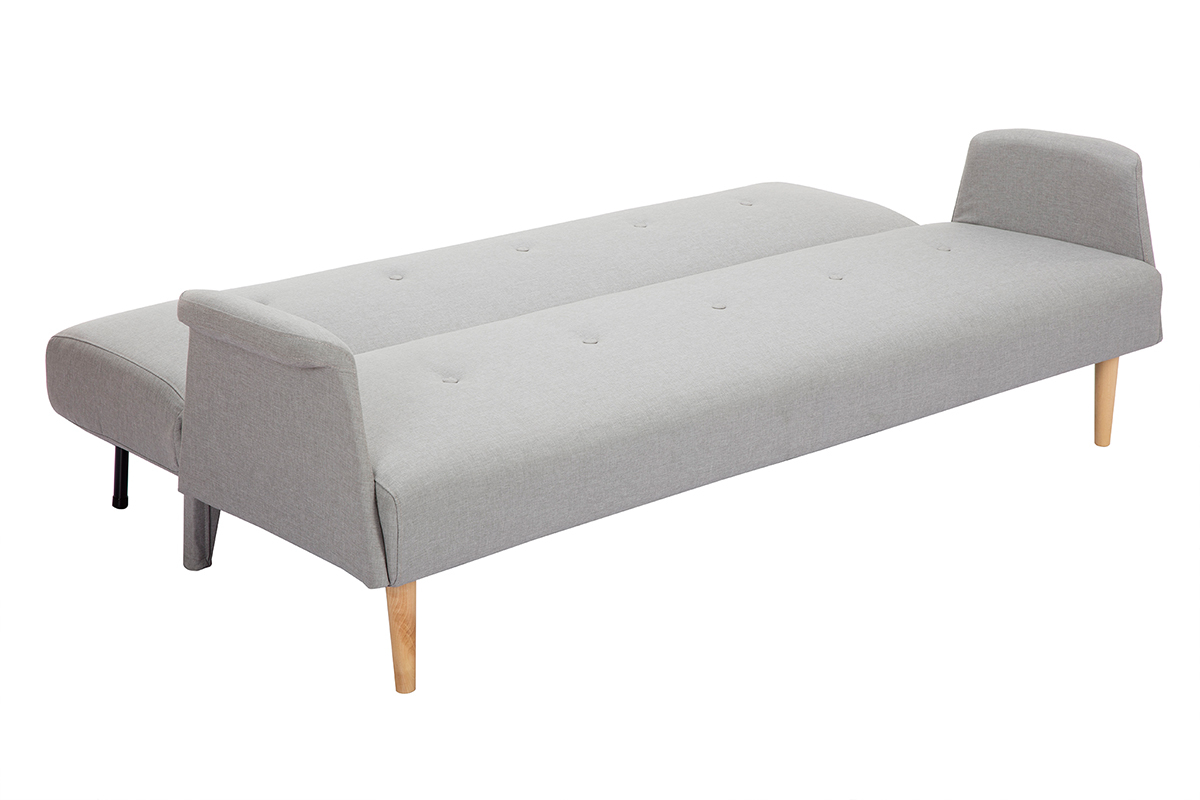 Divano design convertibile grigio chiaro OSCAR