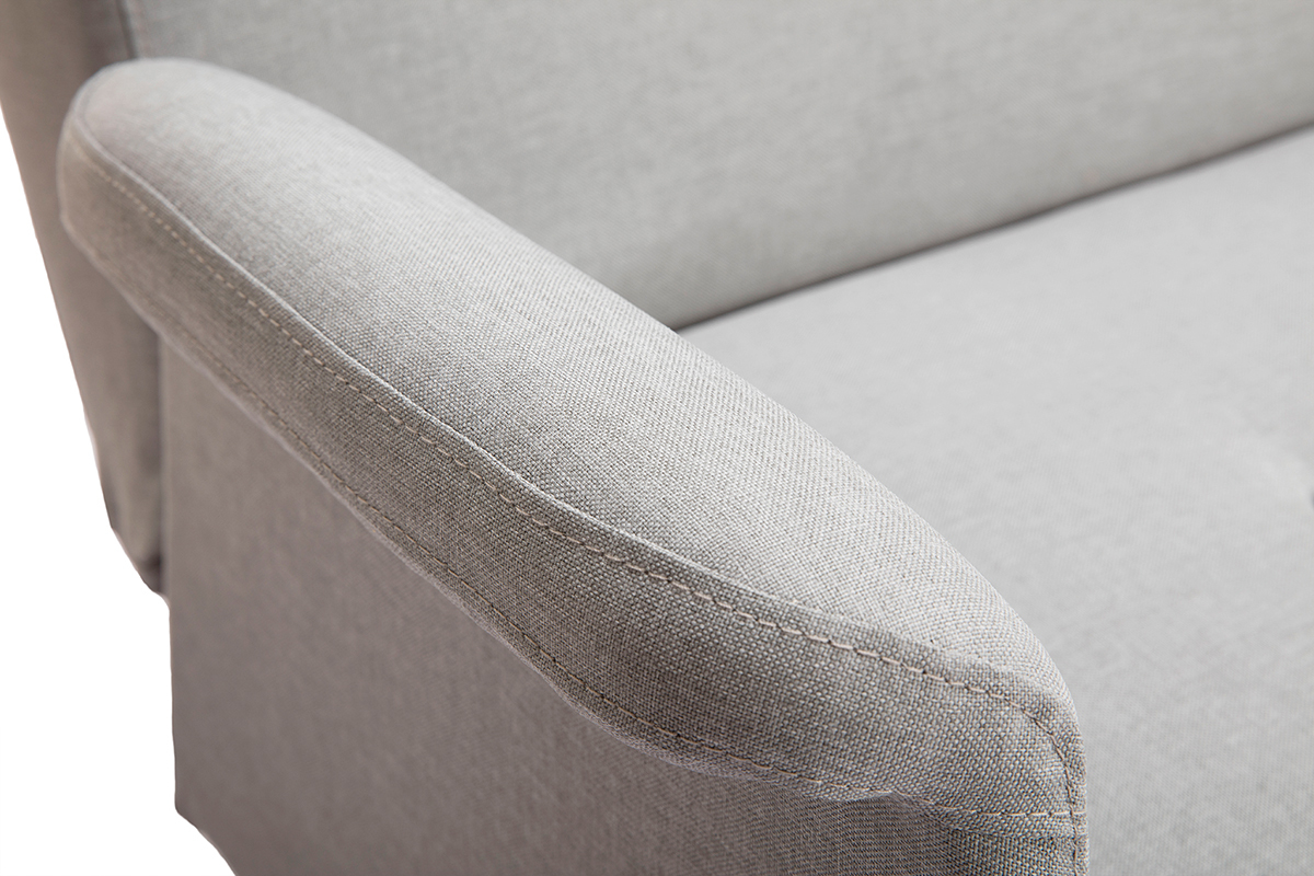 Divano design convertibile grigio chiaro OSCAR