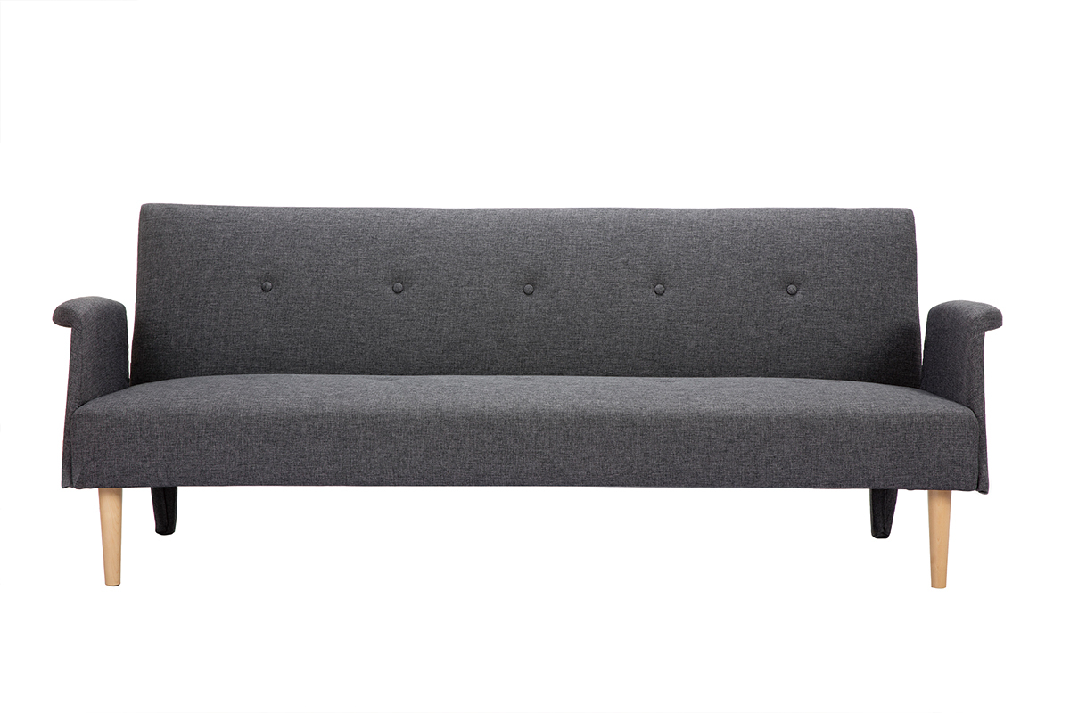 Divano design convertibile grigio scuro OSCAR