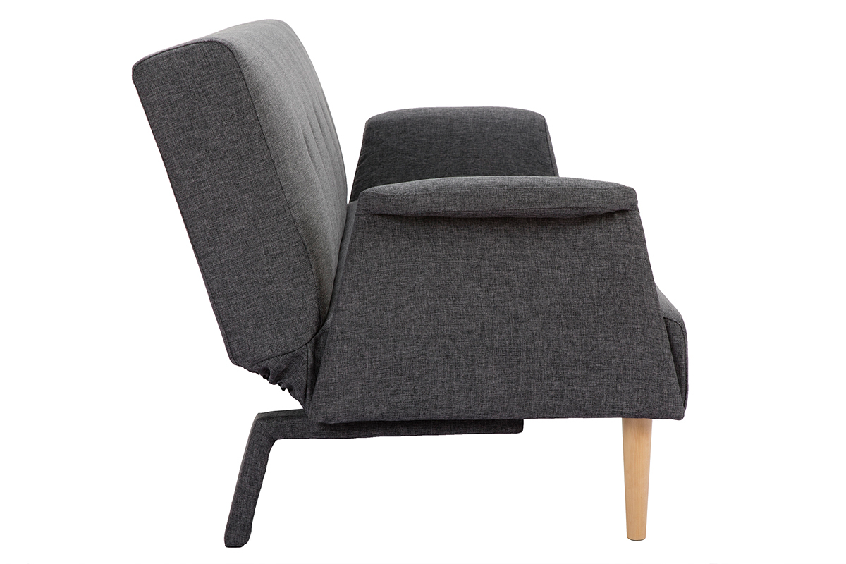 Divano design convertibile grigio scuro OSCAR