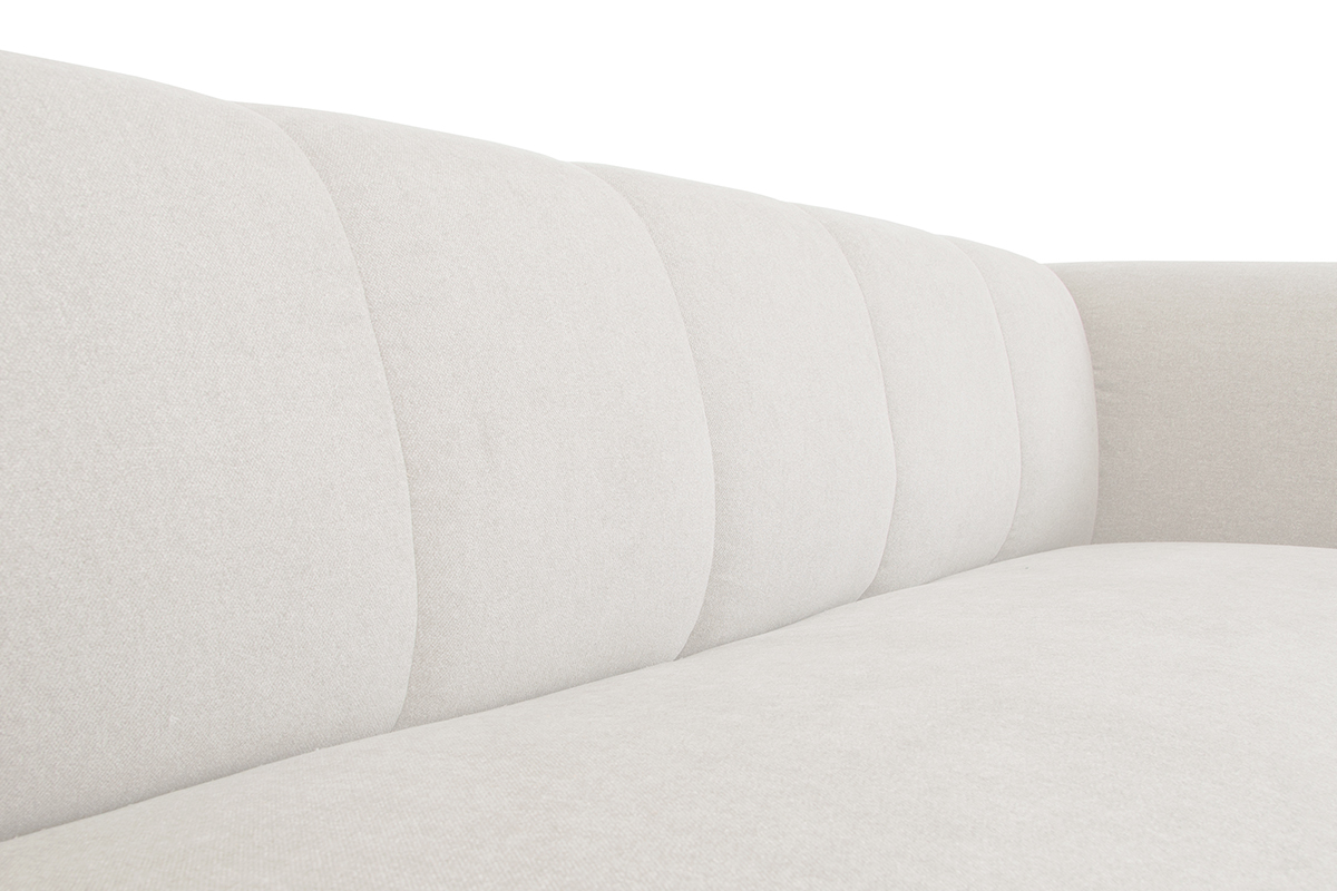 Divano design in tessuto beige 4 posti OLIVEIRO