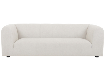 Divano design in tessuto beige 4 posti OLIVEIRO