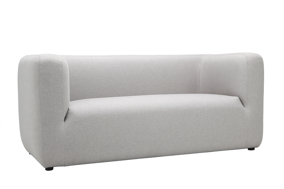 Divano design in tessuto Grigio 2 posti BACIO
