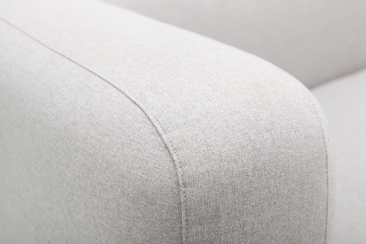 Divano design in tessuto Grigio 2 posti BACIO