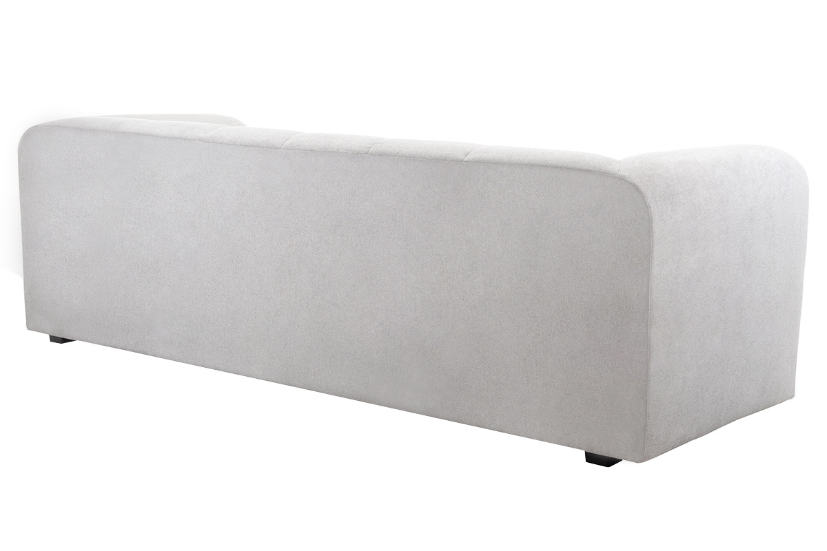 Divano design in tessuto grigio 4 posti OLIVEIRO