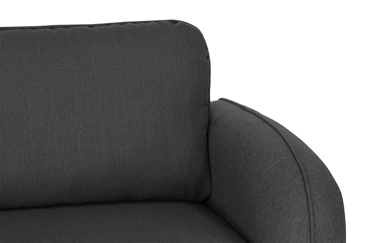 Divano design in tessuto Grigio scuro 3 posti SIDI