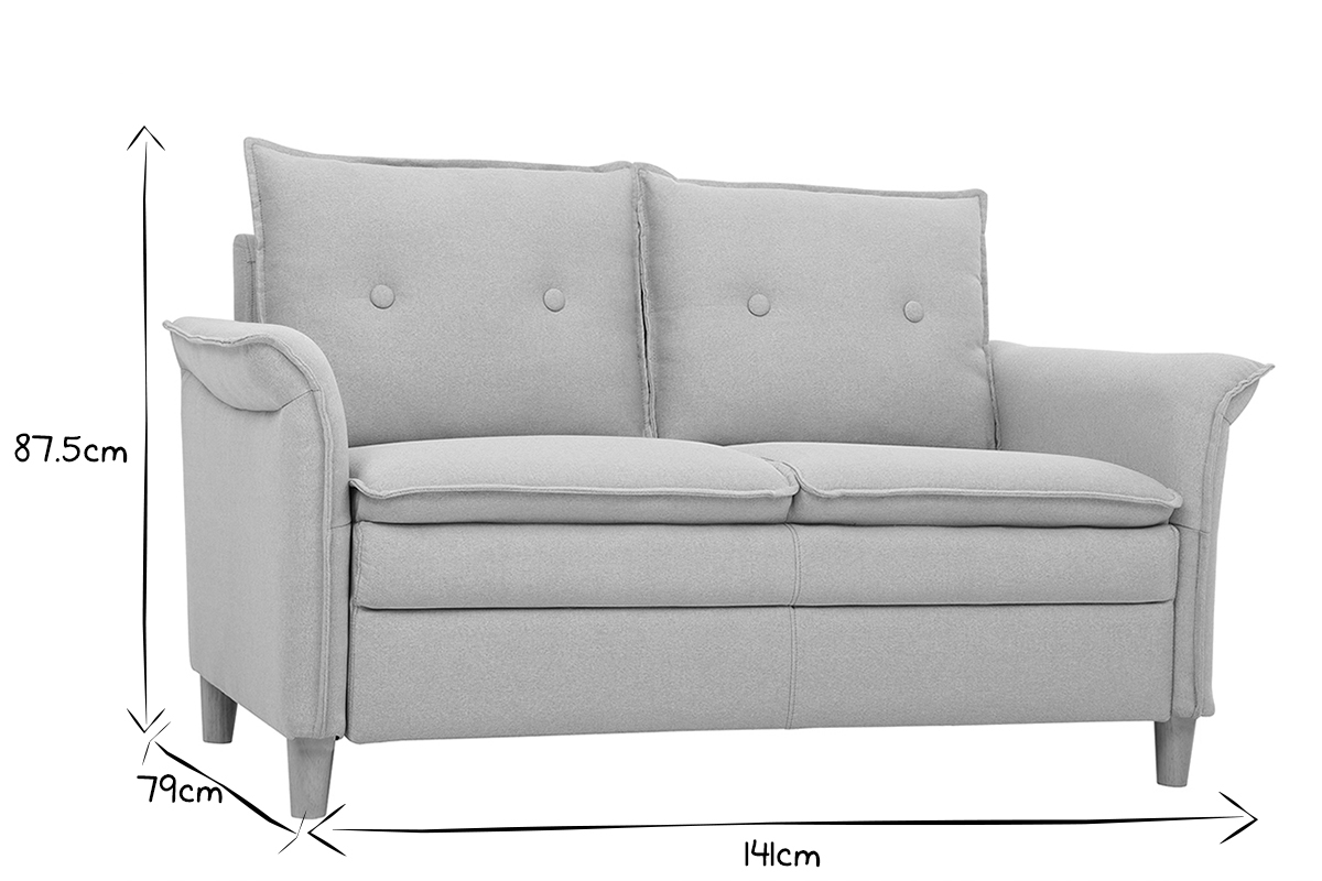 Divano design in velluto petrolio 2 posti CLIFF